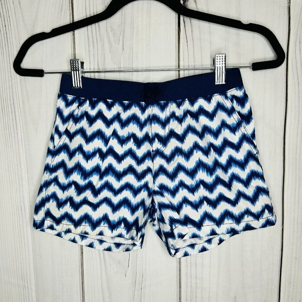 Children's Place Girls Youth Pull On White Blue Shorts Size 10 (24